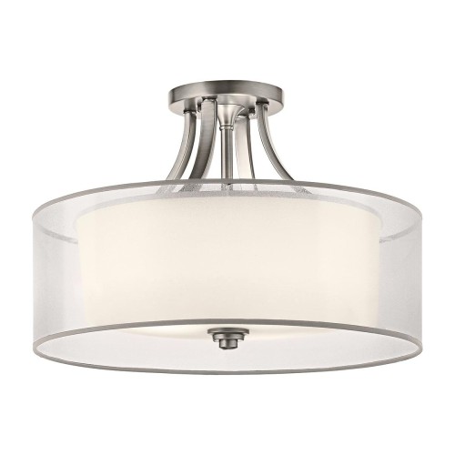 Półplafon Lacey - 4 źródła światła - Antyczny pewter KL-LACEY-SFM-AP Elstead Lighting