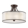 Półplafon Lacey - 4 źródła światła - Brązowy KL-LACEY-SFM-MB Elstead Lighting