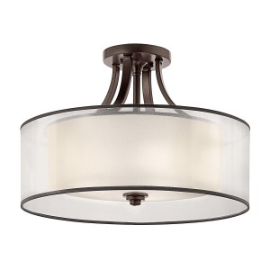 Półplafon Lacey - 4 źródła światła - Brązowy KL-LACEY-SFM-MB Elstead Lighting