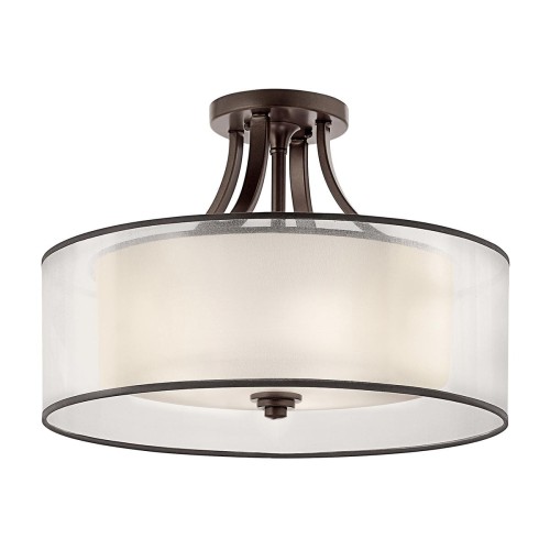 Półplafon Lacey - 4 źródła światła - Brązowy KL-LACEY-SFM-MB Elstead Lighting