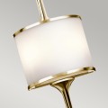 Duży kinkiet Mona - 2 źródła światła - Polerowany mosiądz KL-MONA-L-PB Elstead Lighting
