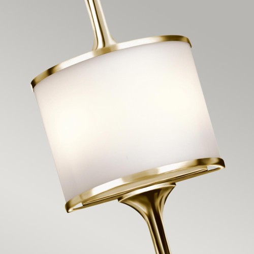 Duży kinkiet Mona - 2 źródła światła - Polerowany mosiądz KL-MONA-L-PB Elstead Lighting