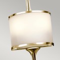 Mały kinkiet Mona - 2 źródła światła - Polerowany mosiądz KL-MONA-S-PB Elstead Lighting