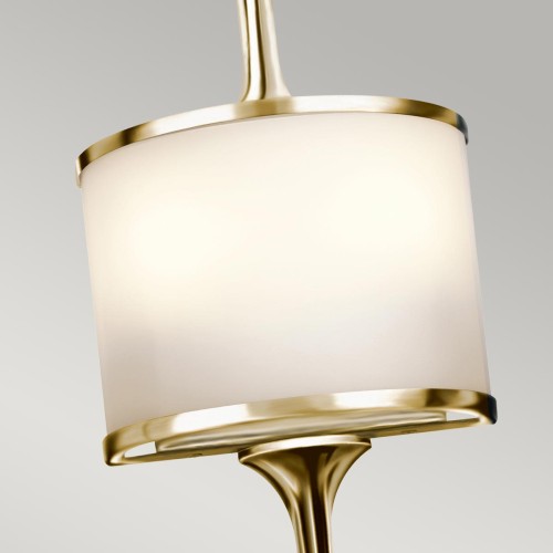 Mały kinkiet Mona - 2 źródła światła - Polerowany mosiądz KL-MONA-S-PB Elstead Lighting
