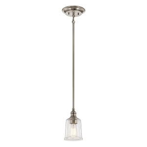 Mała lampa wisząca Waverly - 1 źródło światła - Klasyczny pewter KL-WAVERLY-MP-CLP Elstead Lighting