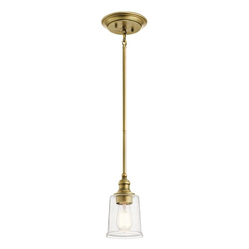 Mała lampa wisząca Waverly - 1 źródło światła - Naturalny mosiądz KL-WAVERLY-MP-NBR Elstead Lighting