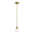 Mała lampa wisząca Waverly - 1 źródło światła - Naturalny mosiądz KL-WAVERLY-MP-NBR Elstead Lighting