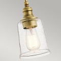 Mała lampa wisząca Waverly - 1 źródło światła - Naturalny mosiądz KL-WAVERLY-MP-NBR Elstead Lighting