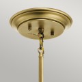 Mała lampa wisząca Waverly - 1 źródło światła - Naturalny mosiądz KL-WAVERLY-MP-NBR Elstead Lighting