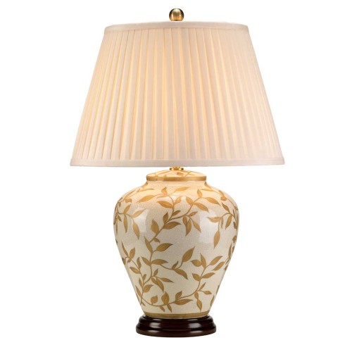 Lampa stołowa Leaves Brown Gold - 1 źródło światła LEAVES-BR-GL-TL Elstead Lighting