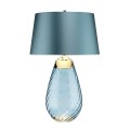 Duża lampa stołowa Lena - 2 źródła światła - Niebieska LENA-TL-L-BLUE Elstead Lighting