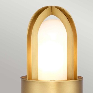 Słupek ogrodowy Paignton - 1 źródło światła - Szczotkowany mosiądz PAIGNTON-B-BRASS Elstead Lighting