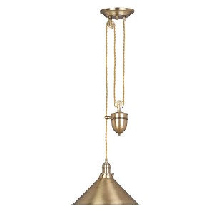 Lampa wisząca Provence - 1 źródło światła - Postarzany mosiądz PV-P-AGB Elstead Lighting