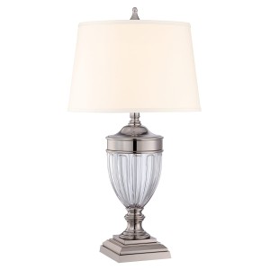Lampa stołowa Dennison - 1 źródło światła - Polerowany nikiel QZ-DENNISON-PN Elstead Lighting
