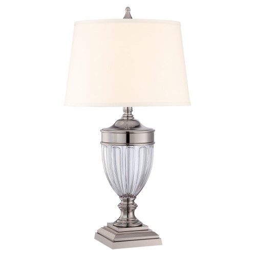 Lampa stołowa Dennison - 1 źródło światła - Polerowany nikiel QZ-DENNISON-PN Elstead Lighting