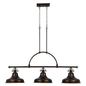 Lampa wisząca Emery - 3 źródła światła - Brąz palladiański QZ-EMERY3P-PN Elstead Lighting