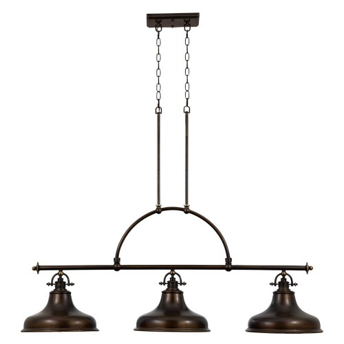 Lampa wisząca Emery - 3 źródła światła - Brąz palladiański QZ-EMERY3P-PN Elstead Lighting