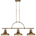 Lampa wisząca Emery - 3 źródła światła - Postarzany mosiądz QZ-EMERY3P-WS Elstead Lighting