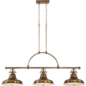 Lampa wisząca Emery - 3 źródła światła - Postarzany mosiądz QZ-EMERY3P-WS Elstead Lighting