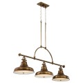 Lampa wisząca Emery - 3 źródła światła - Postarzany mosiądz QZ-EMERY3P-WS Elstead Lighting