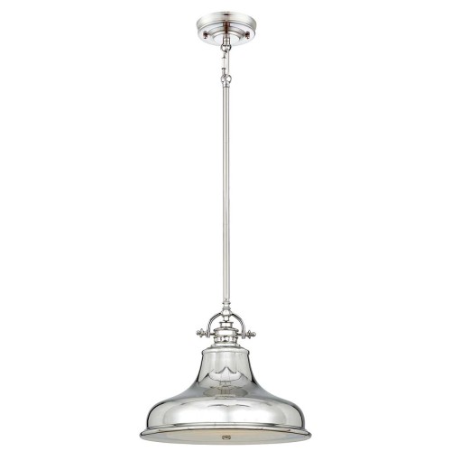 Średnia lampa wisząca Emery - 1 źródło światła - Imperialne srebro QZ-EMERY-P-M-IS Elstead Lighting