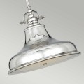 Średnia lampa wisząca Emery - 1 źródło światła - Imperialne srebro QZ-EMERY-P-M-IS Elstead Lighting