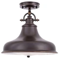 Średnia lampa wisząca Emery - 1 źródło światła - Brąz palladiański QZ-EMERY-P-M-PN Elstead Lighting