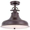 Średnia lampa wisząca Emery - 1 źródło światła - Brąz palladiański QZ-EMERY-P-M-PN Elstead Lighting