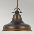 Średnia lampa wisząca Emery - 1 źródło światła - Brąz palladiański QZ-EMERY-P-M-PN Elstead Lighting