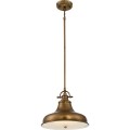 Średnia lampa wisząca Emery - 1 źródło światła - Postarzany mosiądz QZ-EMERY-P-M-WS Elstead Lighting