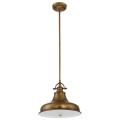 Średnia lampa wisząca Emery - 1 źródło światła - Postarzany mosiądz QZ-EMERY-P-M-WS Elstead Lighting