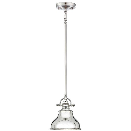 Mała lampa wisząca Emery - 1 źródło światła - Imperialne srebro QZ-EMERY-P-S-IS Elstead Lighting