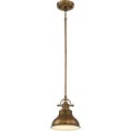 Mała lampa wisząca Emery - 1 źródło światła - Postarzany mosiądz QZ-EMERY-P-S-WS Elstead Lighting