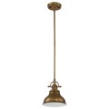 Mała lampa wisząca Emery - 1 źródło światła - Postarzany mosiądz QZ-EMERY-P-S-WS Elstead Lighting