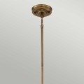 Mała lampa wisząca Emery - 1 źródło światła - Postarzany mosiądz QZ-EMERY-P-S-WS Elstead Lighting