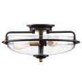 Plafon Griffin - 3 źródła światła - Brąz palladiański / Postarzany mosiądz QZ-GRIFFIN-F-C-PNAB Elstead Lighting