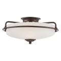 Plafon Griffin - 3 źródła światła - Brąz palladiański QZ-GRIFFIN-F-PN Elstead Lighting