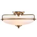 Plafon Griffin - 3 źródła światła - Postarzany mosiądz QZ-GRIFFIN-F-WS Elstead Lighting