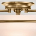 Plafon Griffin - 3 źródła światła - Postarzany mosiądz QZ-GRIFFIN-F-WS Elstead Lighting