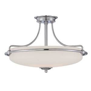 Półplafon Griffin - 4 źródła światła - Polerowany chrom QZ-GRIFFIN-SFM-C Elstead Lighting