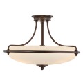 Półplafon Griffin - 4 źródła światła - Brąz palladiański QZ-GRIFFIN-SFM-PN Elstead Lighting