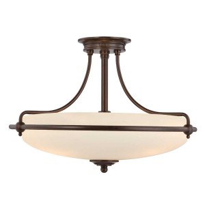 Półplafon Griffin - 4 źródła światła - Brąz palladiański QZ-GRIFFIN-SFM-PN Elstead Lighting