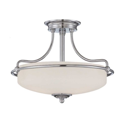 Półplafon Griffin - 3 źródła światła - Polerowany chrom QZ-GRIFFIN-SFS-C Elstead Lighting