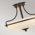 Półplafon Griffin - 3 źródła światła - Brąz palladiański QZ-GRIFFIN-SFS-PN Elstead Lighting