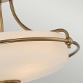 Półplafon Griffin - 3 źródła światła - Postarzany mosiądz QZ-GRIFFIN-SFS-WS Elstead Lighting