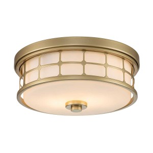 Plafon Guardian - 2 źródła światła - Naturalny mosiądz QZ-GUARDIAN-F-PNBR Elstead Lighting