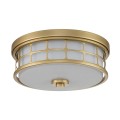 Plafon Guardian - 2 źródła światła - Naturalny mosiądz QZ-GUARDIAN-F-PNBR Elstead Lighting