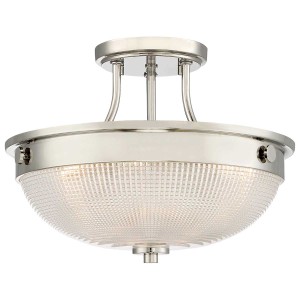 Półplafon Mantle - 2 źródła światła - Imperialne srebro QZ-MANTLE-SF-IS Elstead Lighting