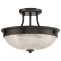 Półplafon Mantle - 2 źródła światła - Brąz palladiański QZ-MANTLE-SF-PN Elstead Lighting