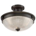 Półplafon Mantle - 2 źródła światła - Brąz palladiański QZ-MANTLE-SF-PN Elstead Lighting